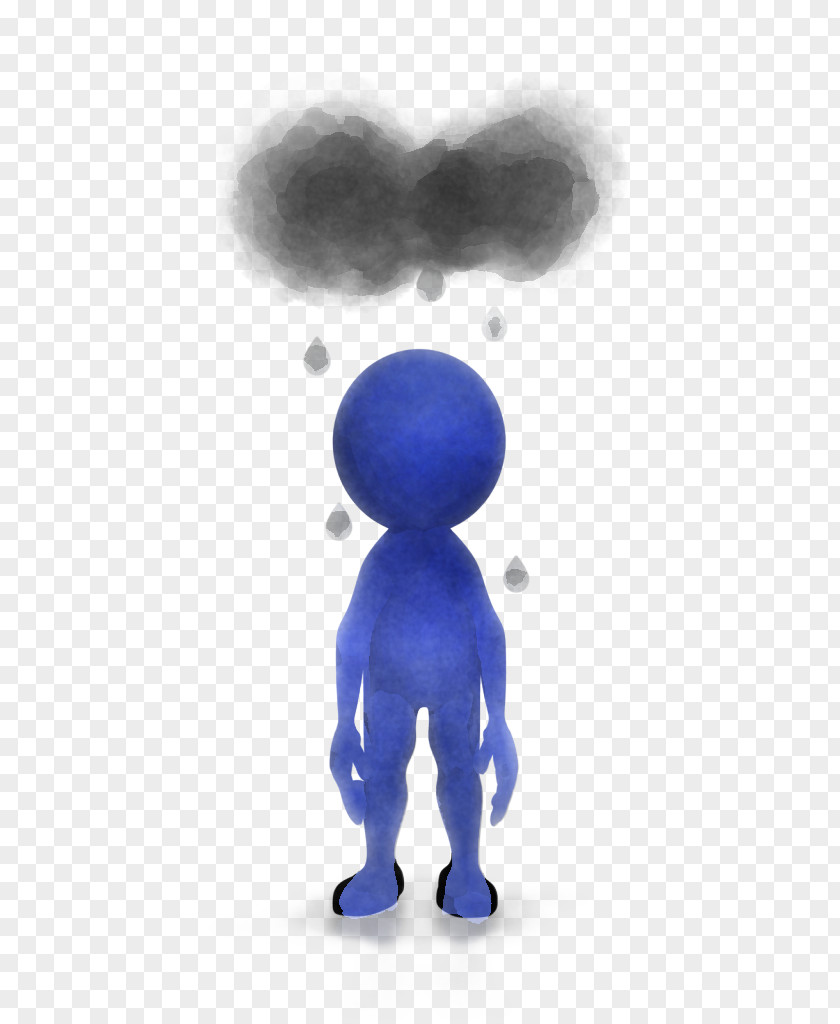 Figurine Cartoon Cobalt Blue Human Animation PNG