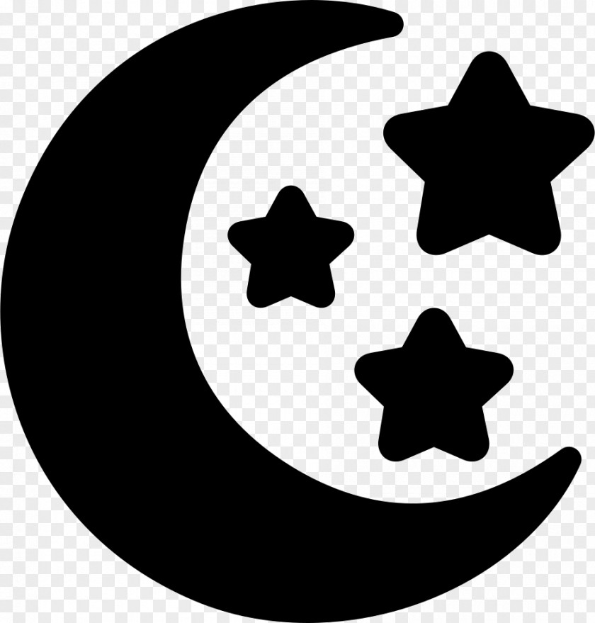 Moon Star And Crescent Lunar Phase PNG