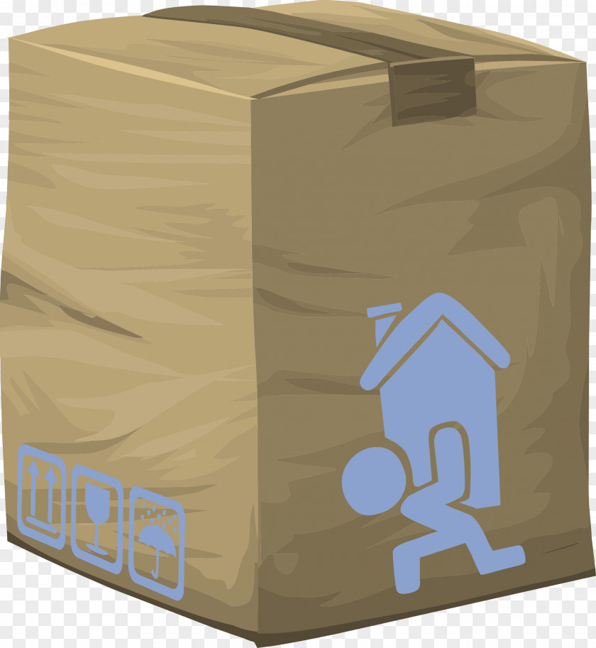 Moving Mover Parcel Package Delivery Box PNG