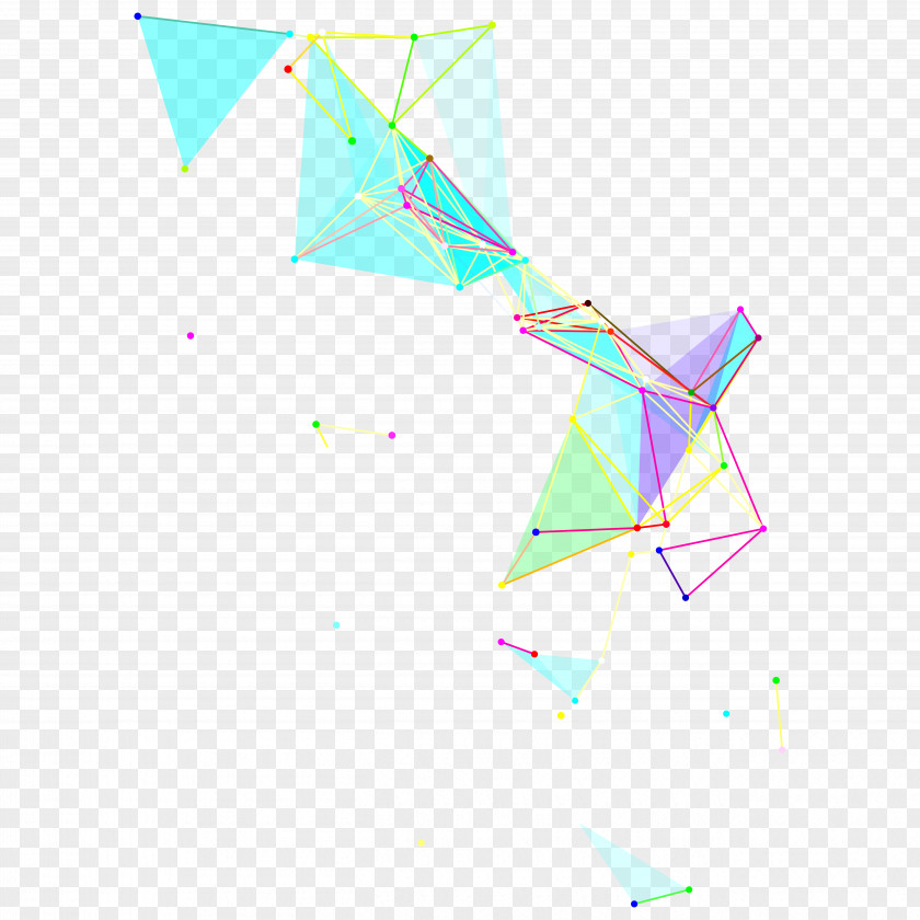Science Fiction Floating Geometric Triangle Area PNG