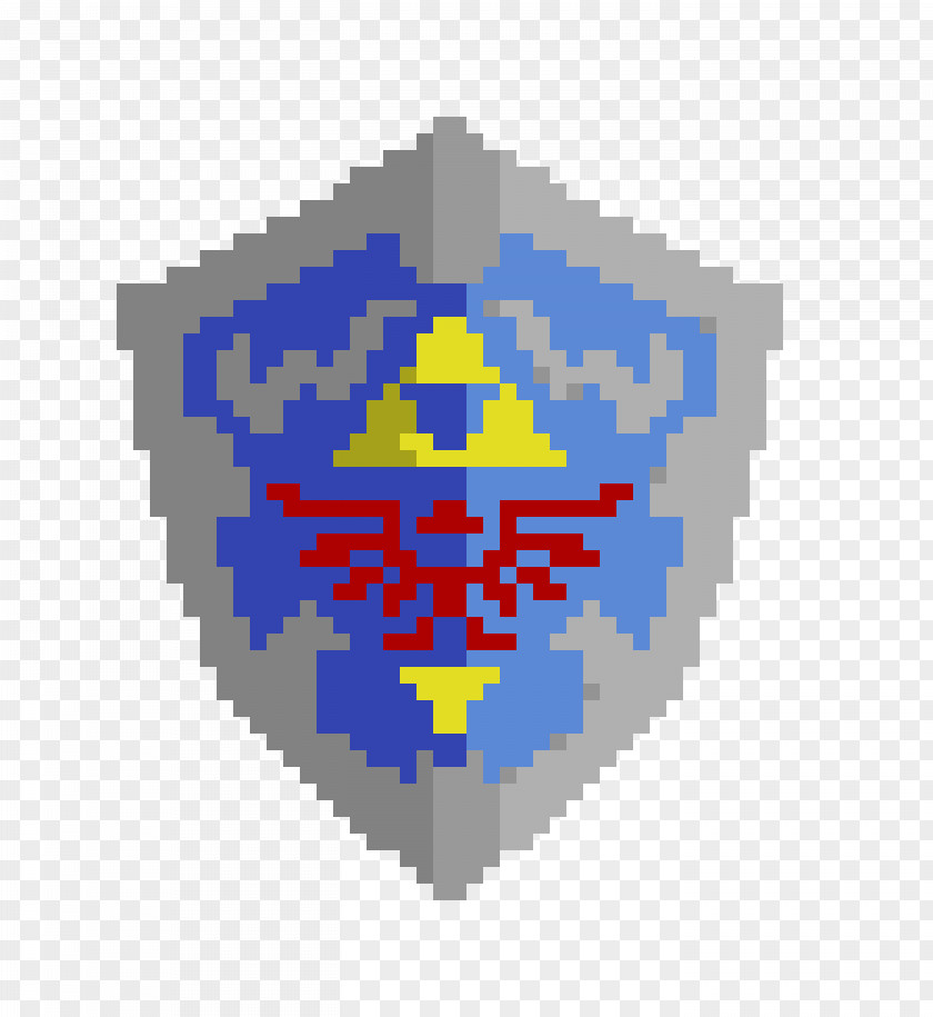 Shield Minecraft Link Pixel Art Hylian PNG