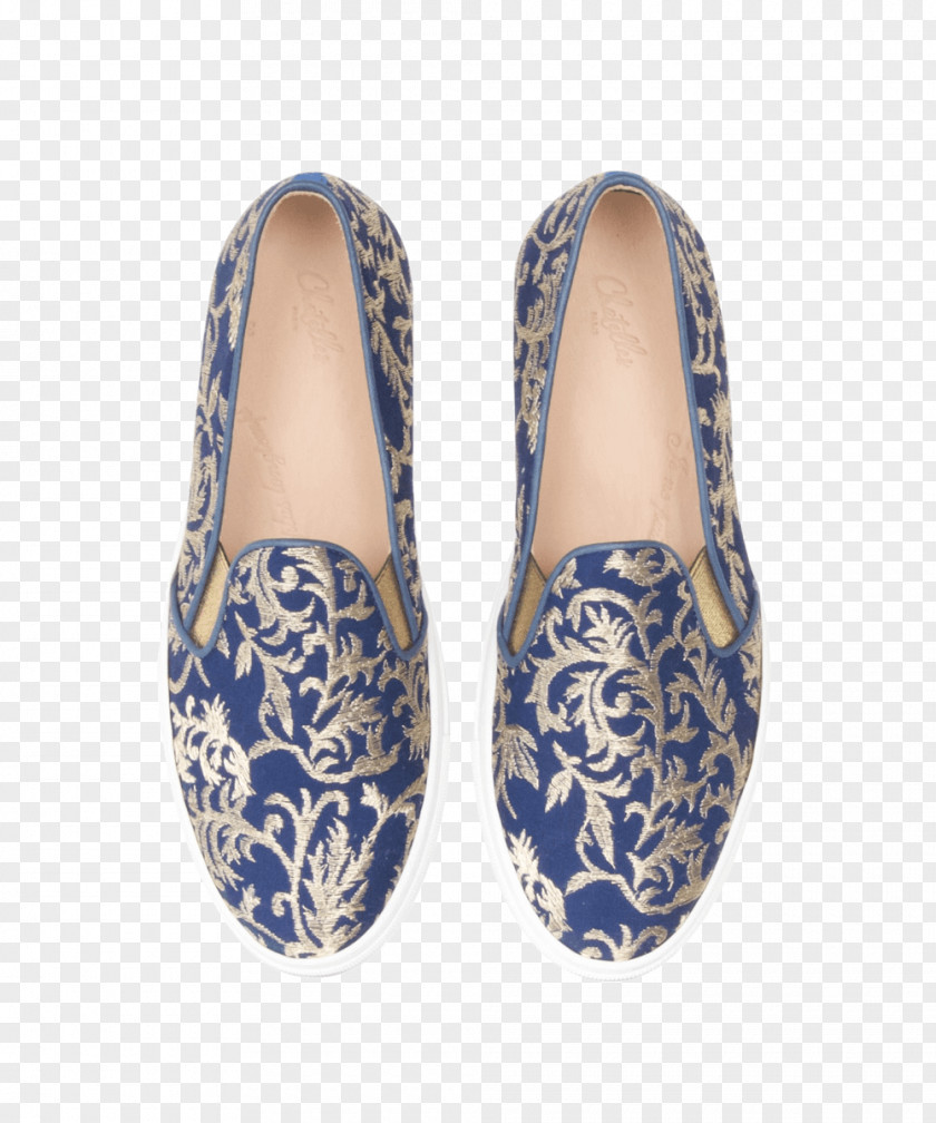 Slip On Damskie Slipper Cobalt Blue PNG