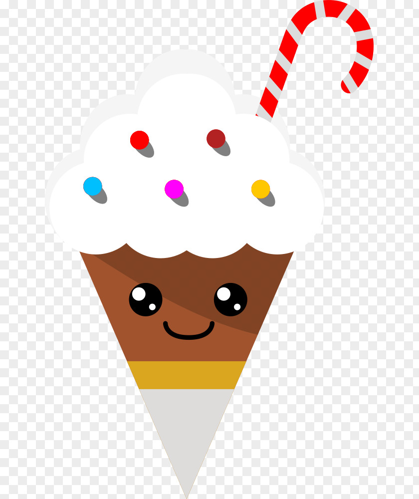 Holiday Sweets Clip Art Ice Cream Cones Product Line Face PNG