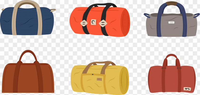 Vector Luggage Ready To Go Home Duffel Bag Euclidean Illustration PNG