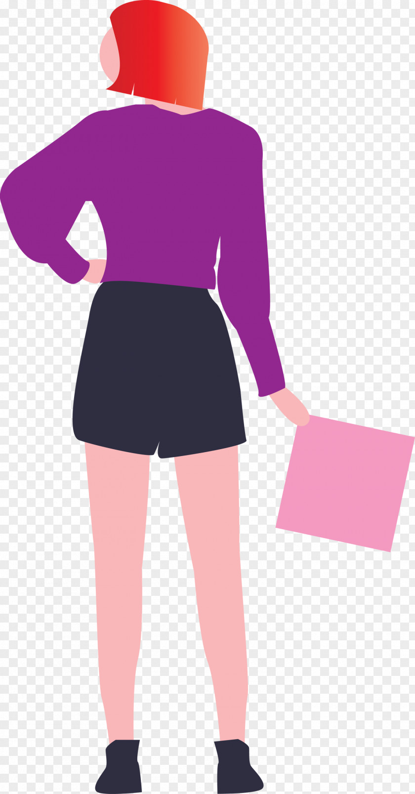 Woman Holding Paper Fashion Lady PNG