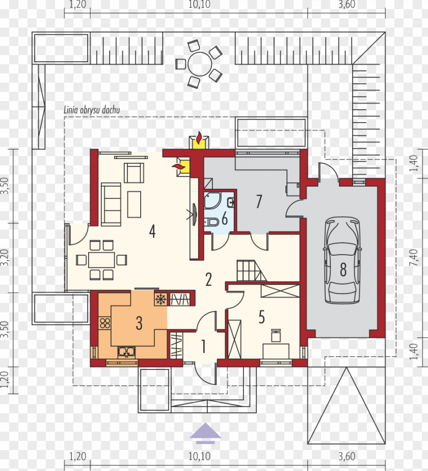 Design Floor Plan Square Meter Facade PNG