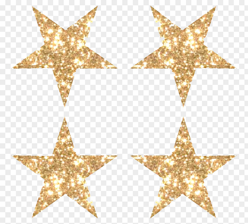 Gold Glitter Star Image Clip Art PNG