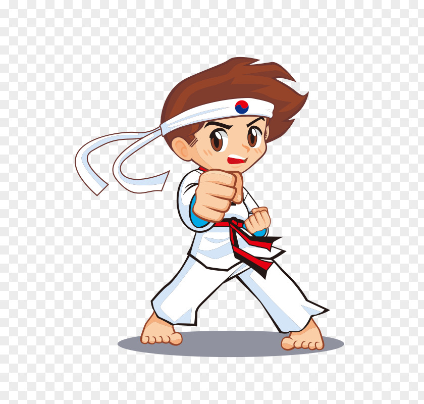 Kickboxing Taekwondo For Kids Animated Cartoon Martial Arts PNG