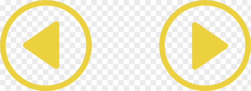 Creative Click Button Yellow Brand Area PNG