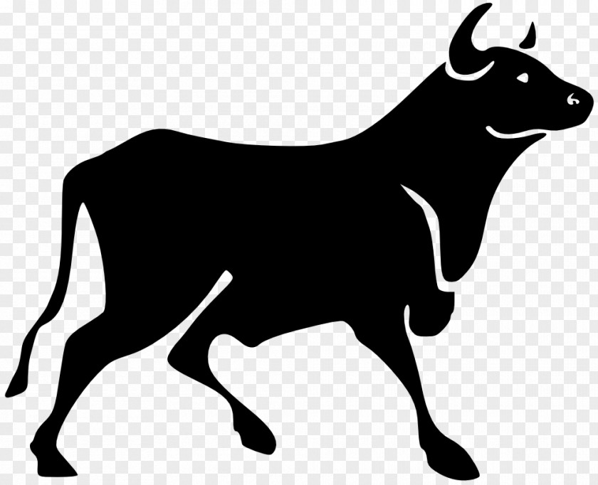 Animal Silhouettes Cattle Bull Clip Art PNG