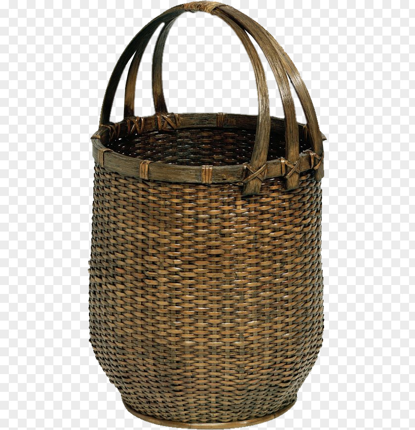 Baskets Bamboo Basket Rattan PNG