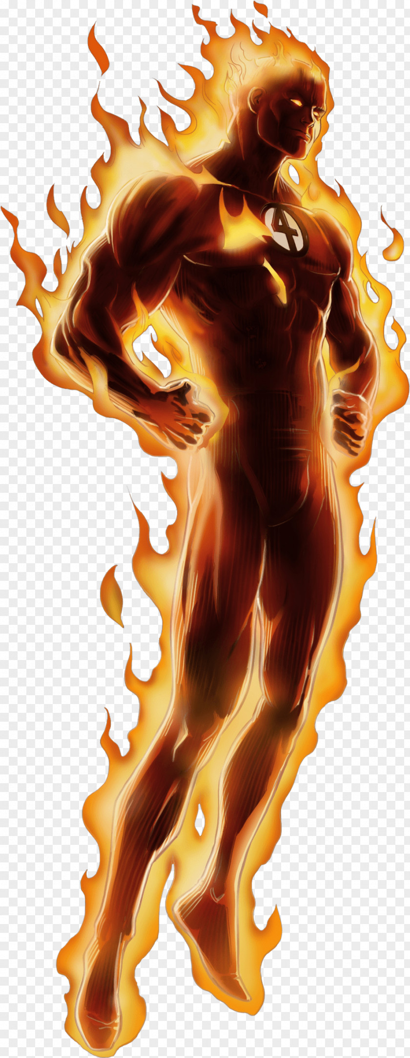 Human Torch Standing PNG Standing, Fantastic Four The illustration clipart PNG
