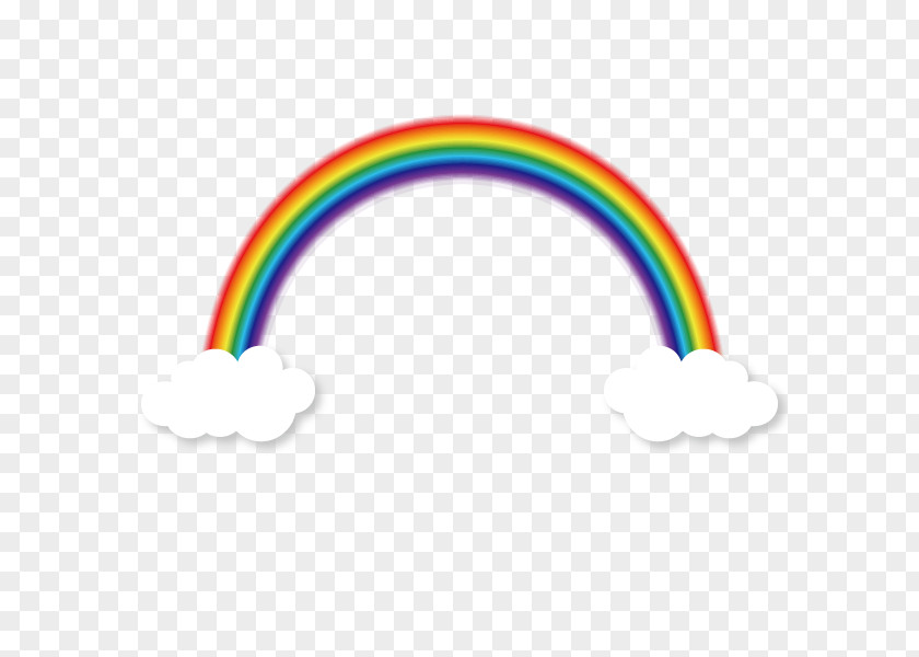 Rainbow Between Clouds.Others Clipart PNG