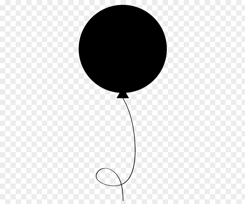 Blackandwhite Black M Balloon PNG