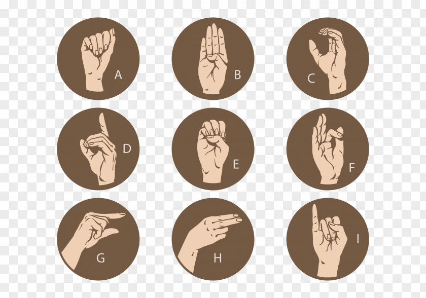 Sign Language Jiugong Map Shaka Letter Illustration PNG