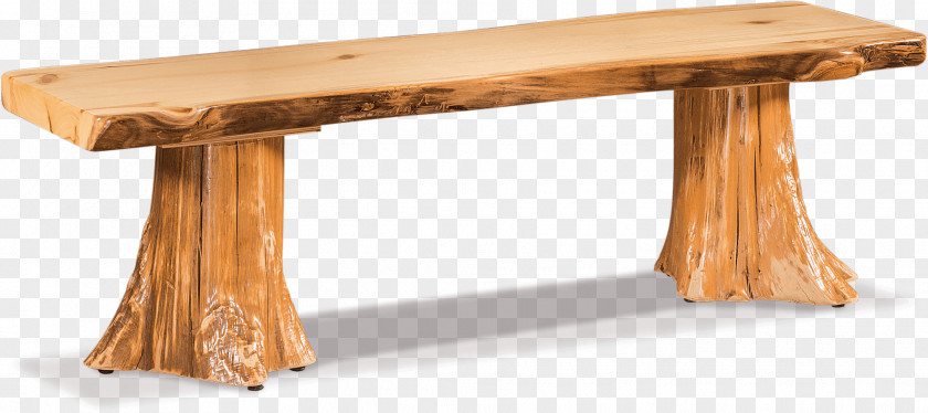 Table Dining Room Bench Log Furniture Live Edge PNG