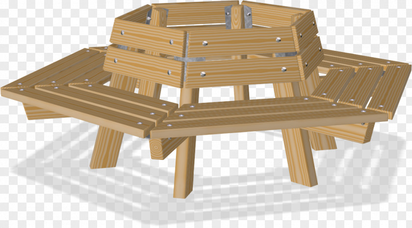 Wooden Bench Table Wood Furniture Tree PNG