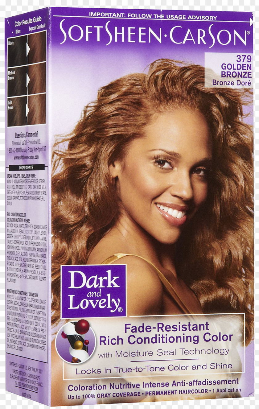 379 Dark And Lovely Color-Gloss Ultra Radiant Color Creme 2 PackDark Fade Resistant Rich Conditioning Color, [371] Jet Black 1 Ea [379],Copper Natural Hairstyles & Golden Bronze PNG