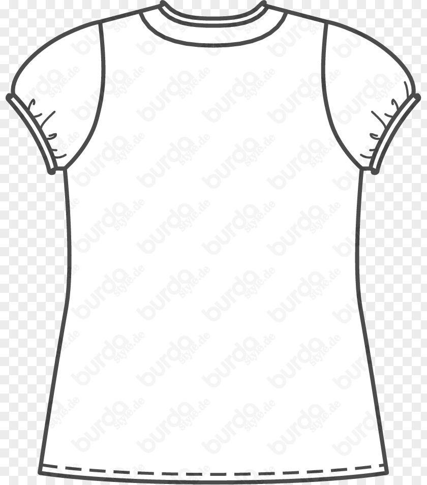 Crepe De Chine T-shirt Pattern Burda Style Fashion Blouse PNG