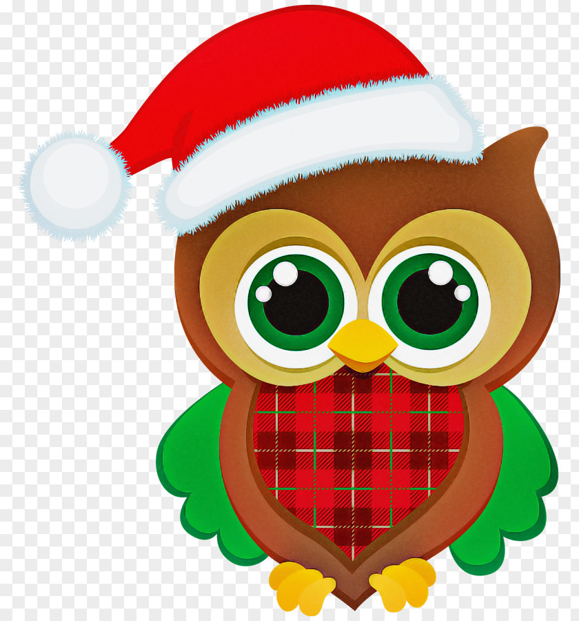 Owl Cartoon Bird Of Prey Christmas PNG