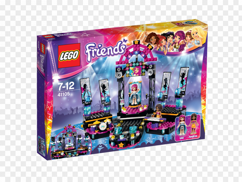 Toy LEGO Friends 41105 Pop Star Show Stage Hamleys PNG