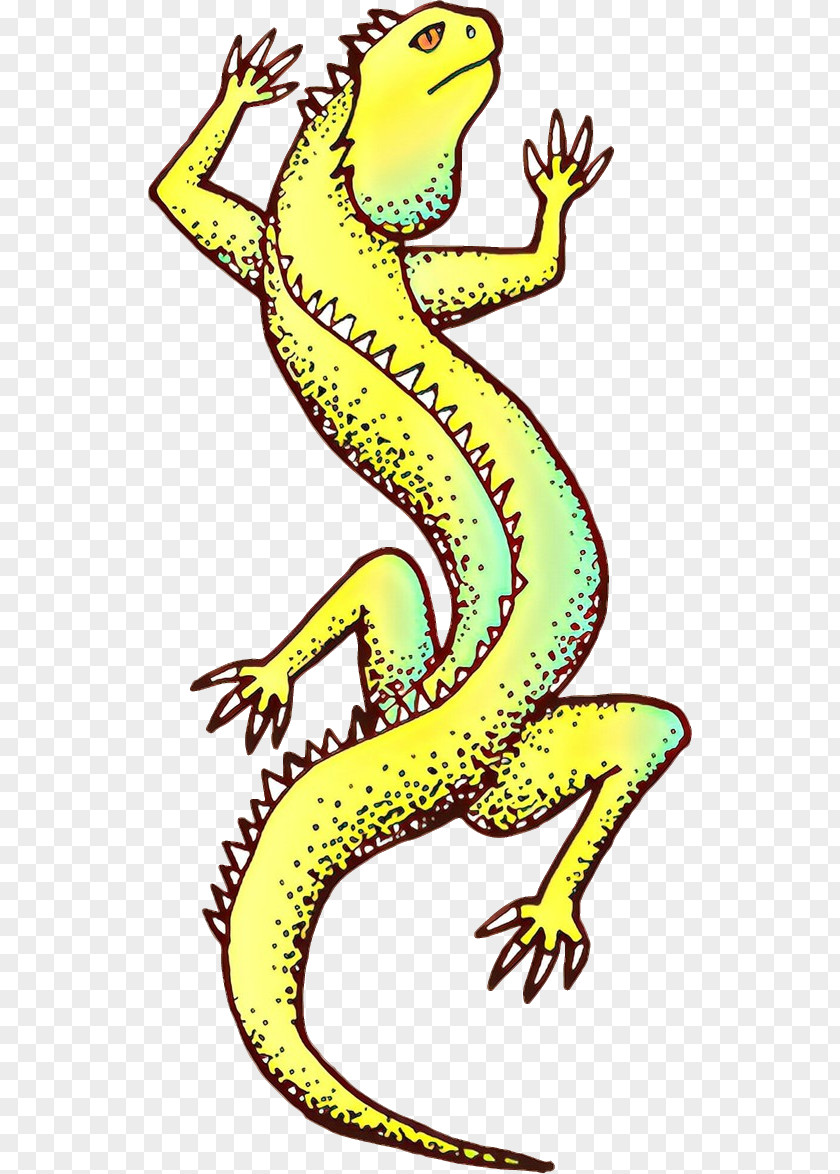 Yellow Reptile Gecko Scaled Lizard PNG