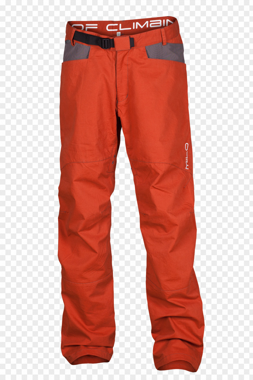 Jeans Pants Orange Polska Broad Peak PNG