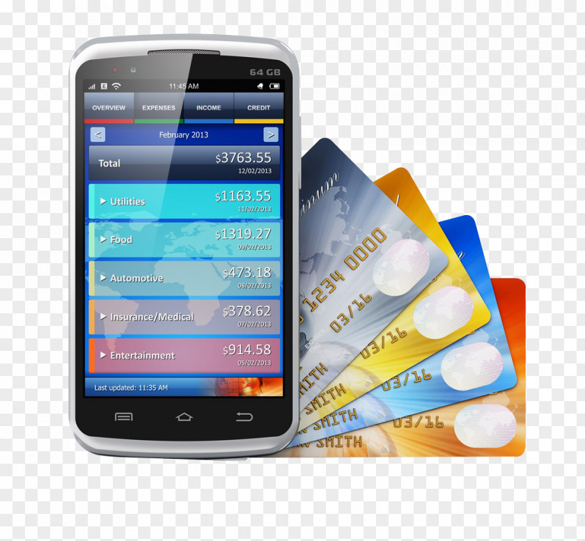 Mobile Bank Payment Online Wallet Banking Phone PNG