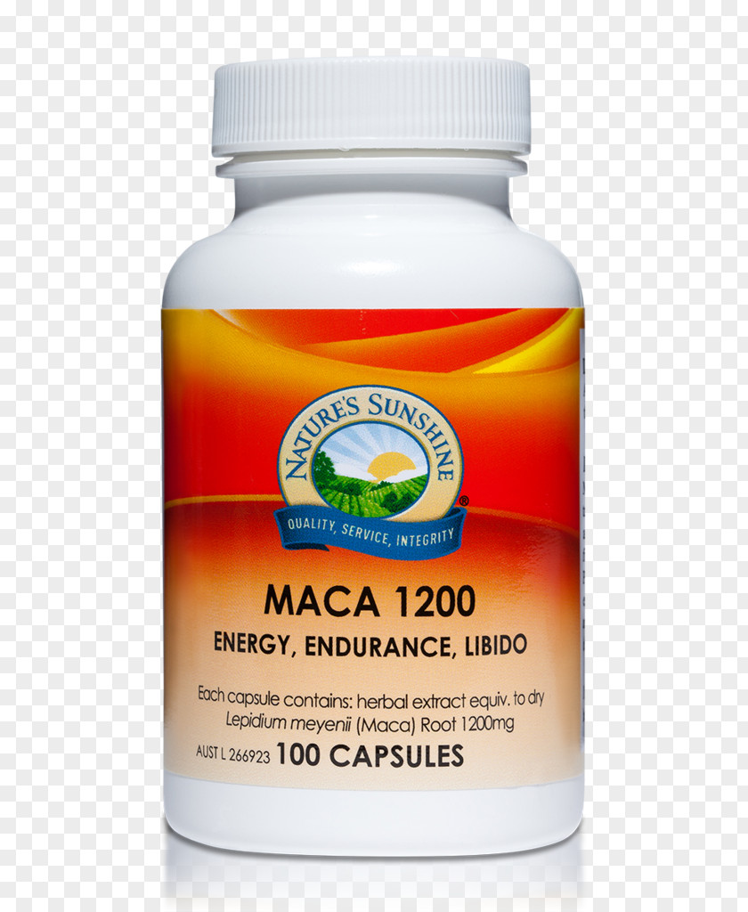 Peruvian Maca Dietary Supplement Nature's Sunshine Products Herb Capsule Digestion PNG