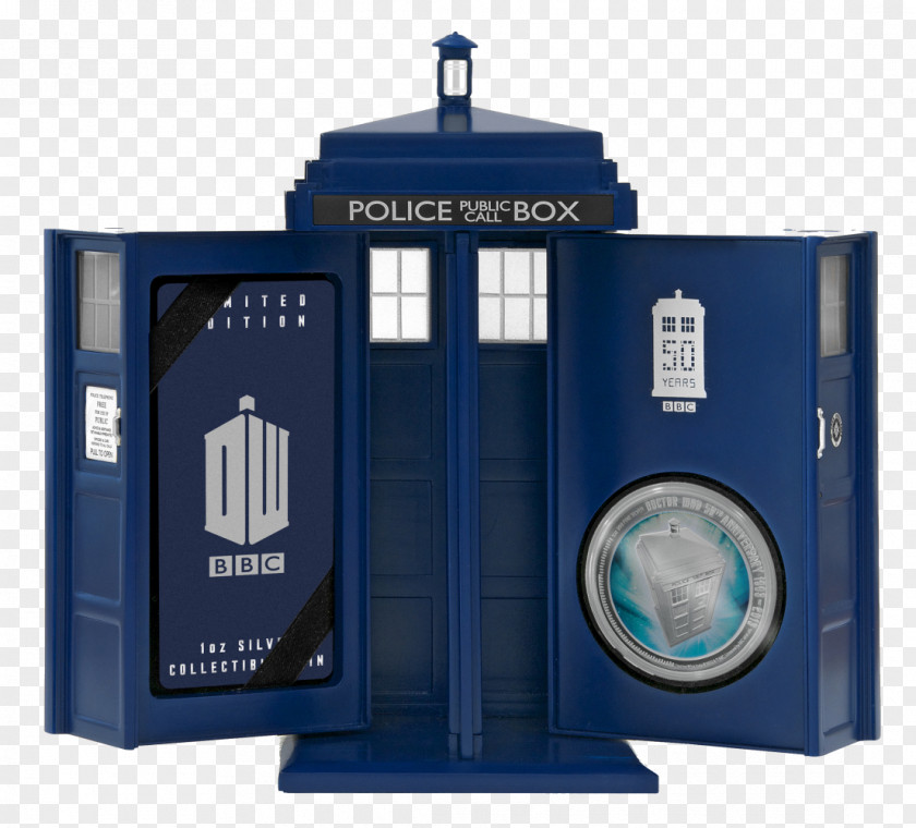 Coin Perth Mint Doctor Silver TARDIS PNG