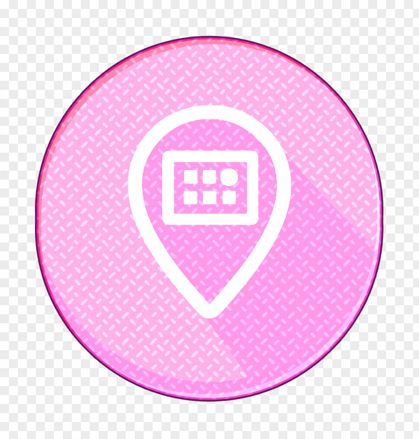 Magenta Pink Circle Icon Meetvibe Shadow PNG