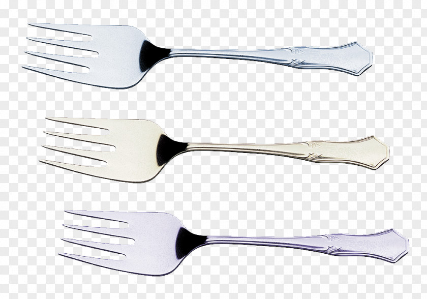Color Stainless Steel Fork Spoon Material PNG