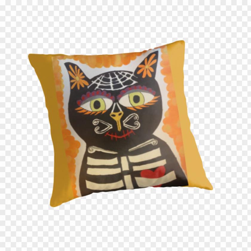 Dia De Los Muertos Throw Pillows Cushion Animal PNG