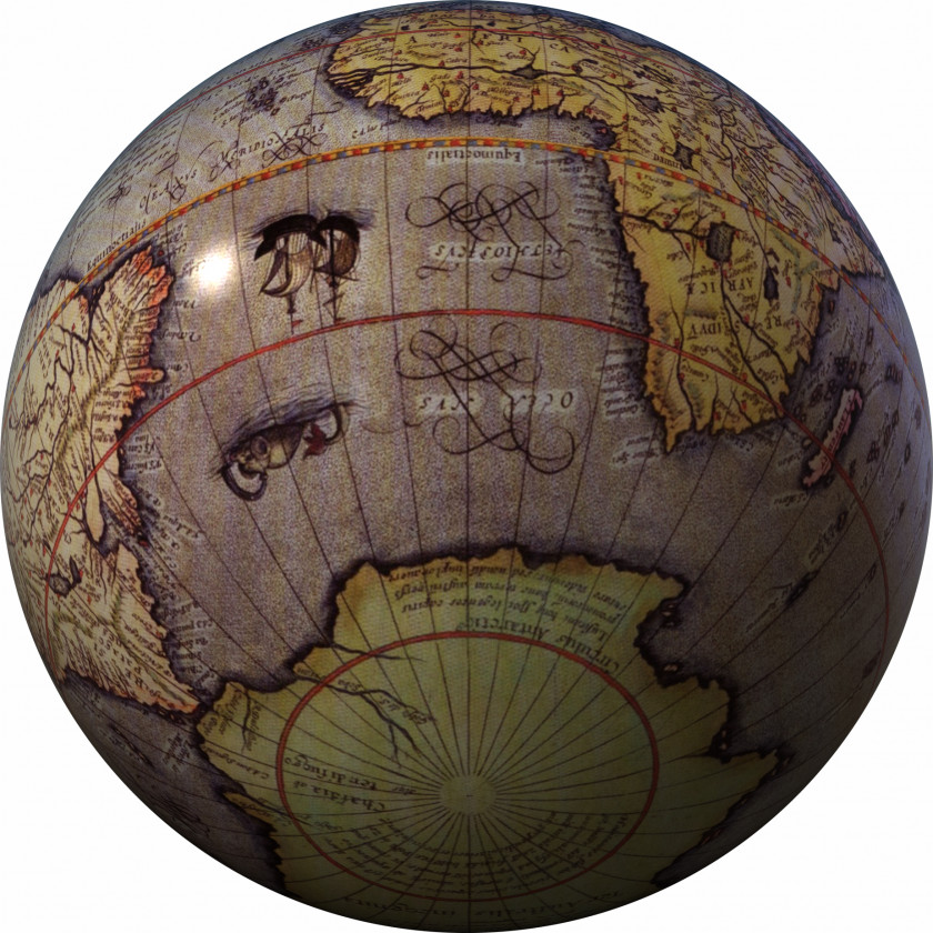 Globe World Map Southern Hemisphere PNG