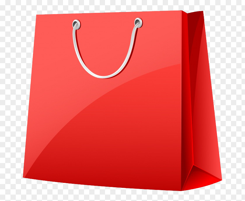 Red Shopping Bags Reusable Bag Paper Handbag PNG