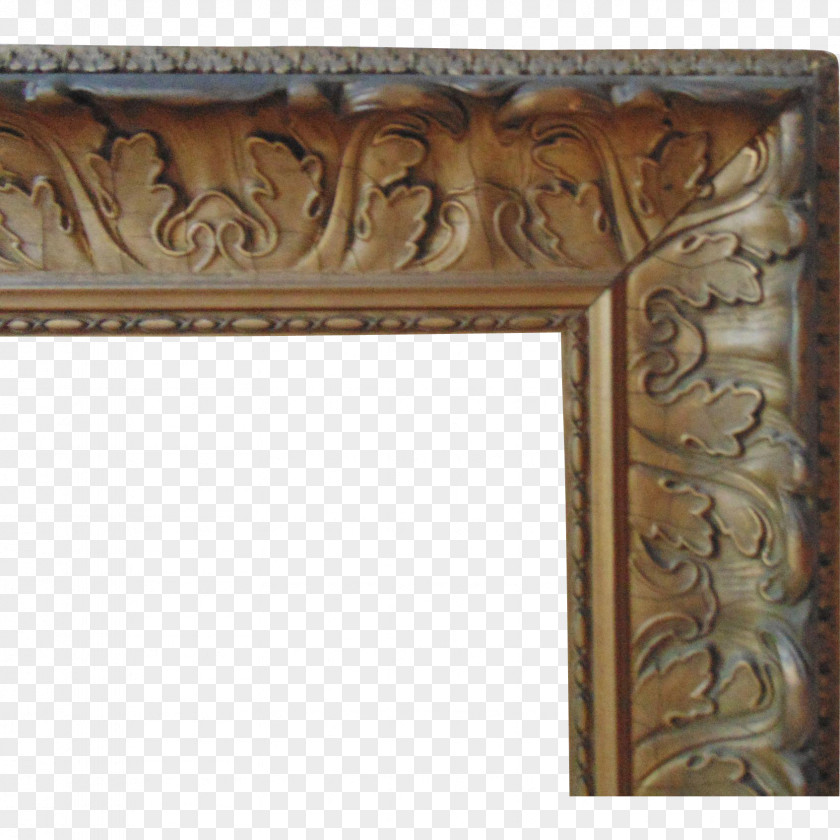 Antique Picture Frames Acanthus Mollis Wood PNG