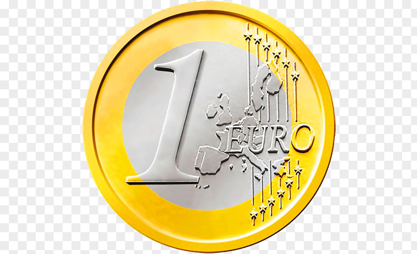 Euro 1 Coin Coins Cent Clip Art PNG