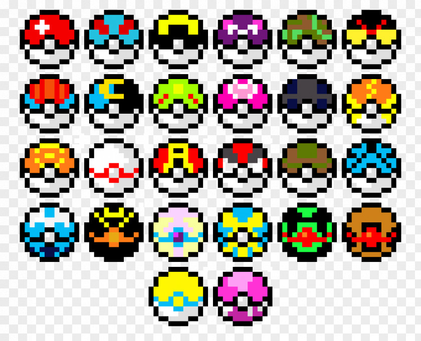 Pokeball Minecraft Pokémon Poké Ball Pikachu Pixel Art PNG