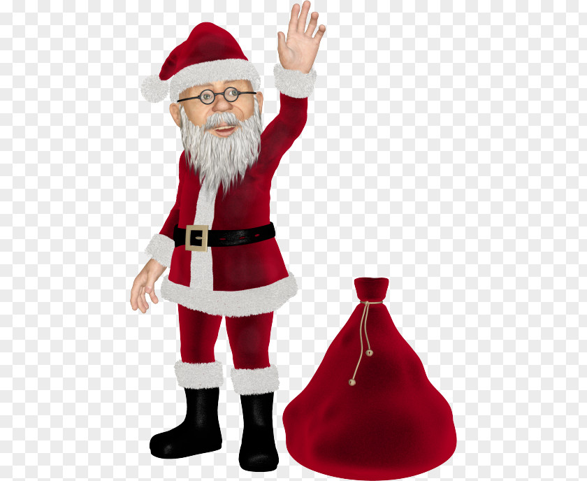 Santa Claus Christmas Ornament PNG