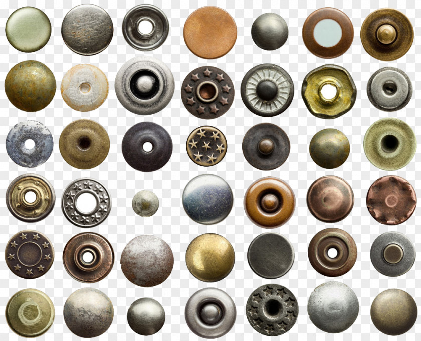 Ancient Button High-definition Buckle Material Jeans Rivet Stock Photography Metal PNG
