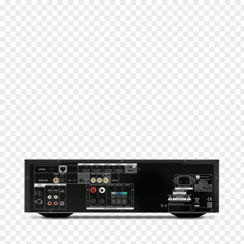 Audio Receiver AV Harman Kardon AVR 151S Power Amplifier PNG