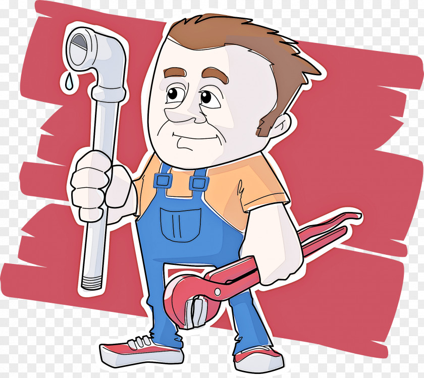 Cartoon Finger Pipe Wrench Thumb PNG