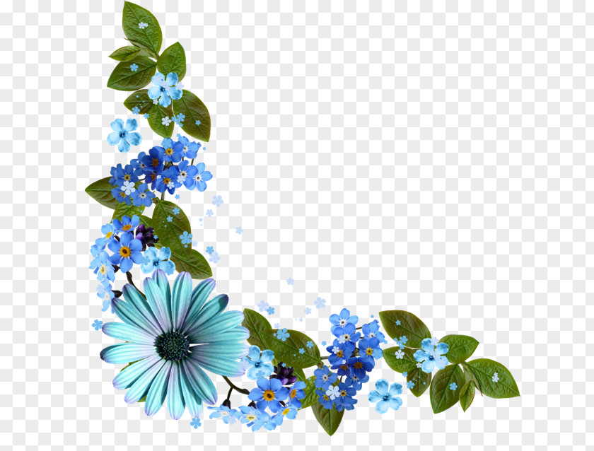 Forget Me Not Flower Clip Art PNG