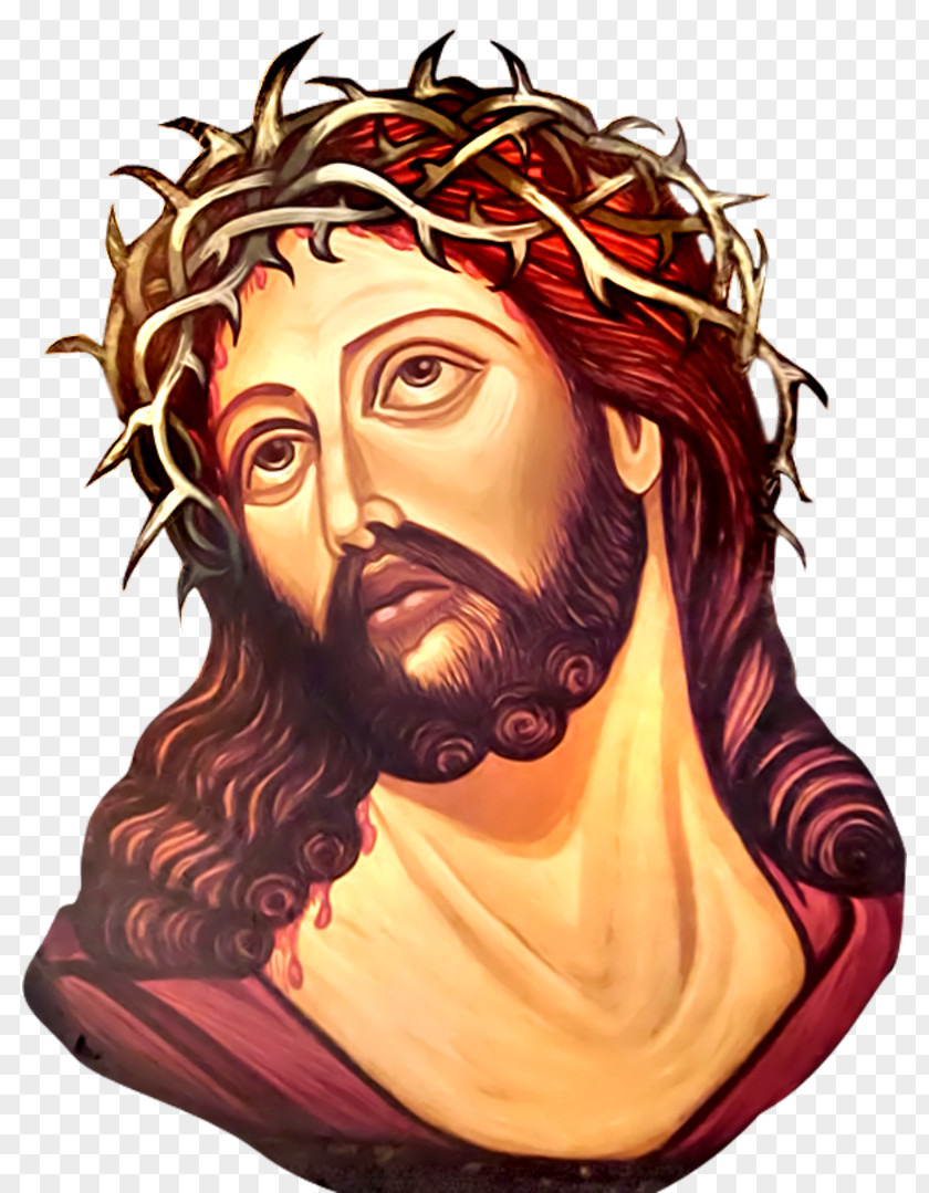 Jesus Holy Face Of Christianity Image PNG
