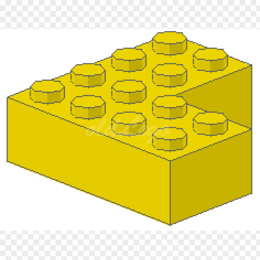 Yellow French Language Lego PNG