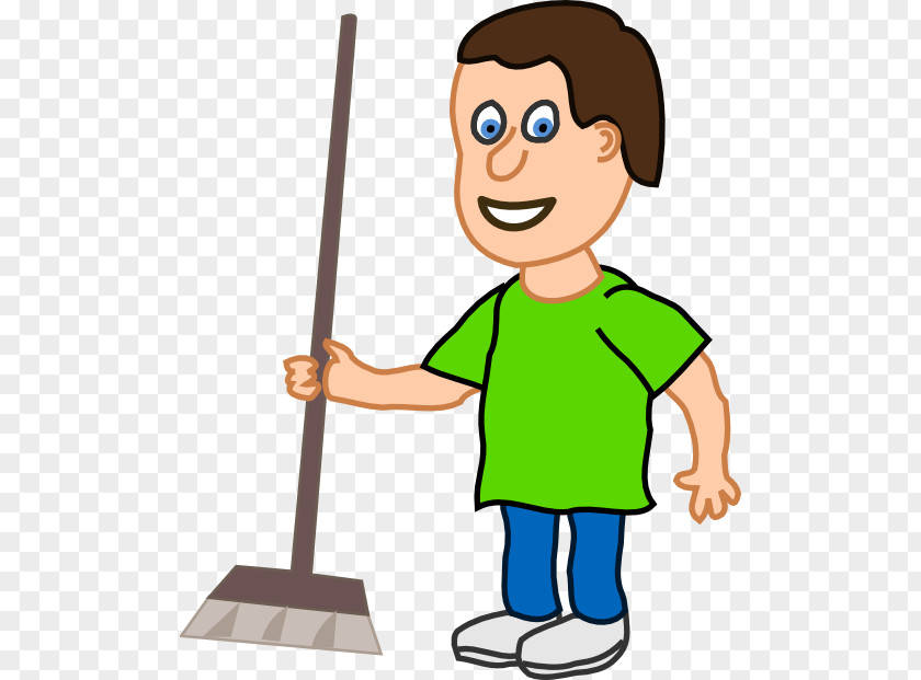 Young Cliparts Cleaning Housekeeping Broom Clip Art PNG