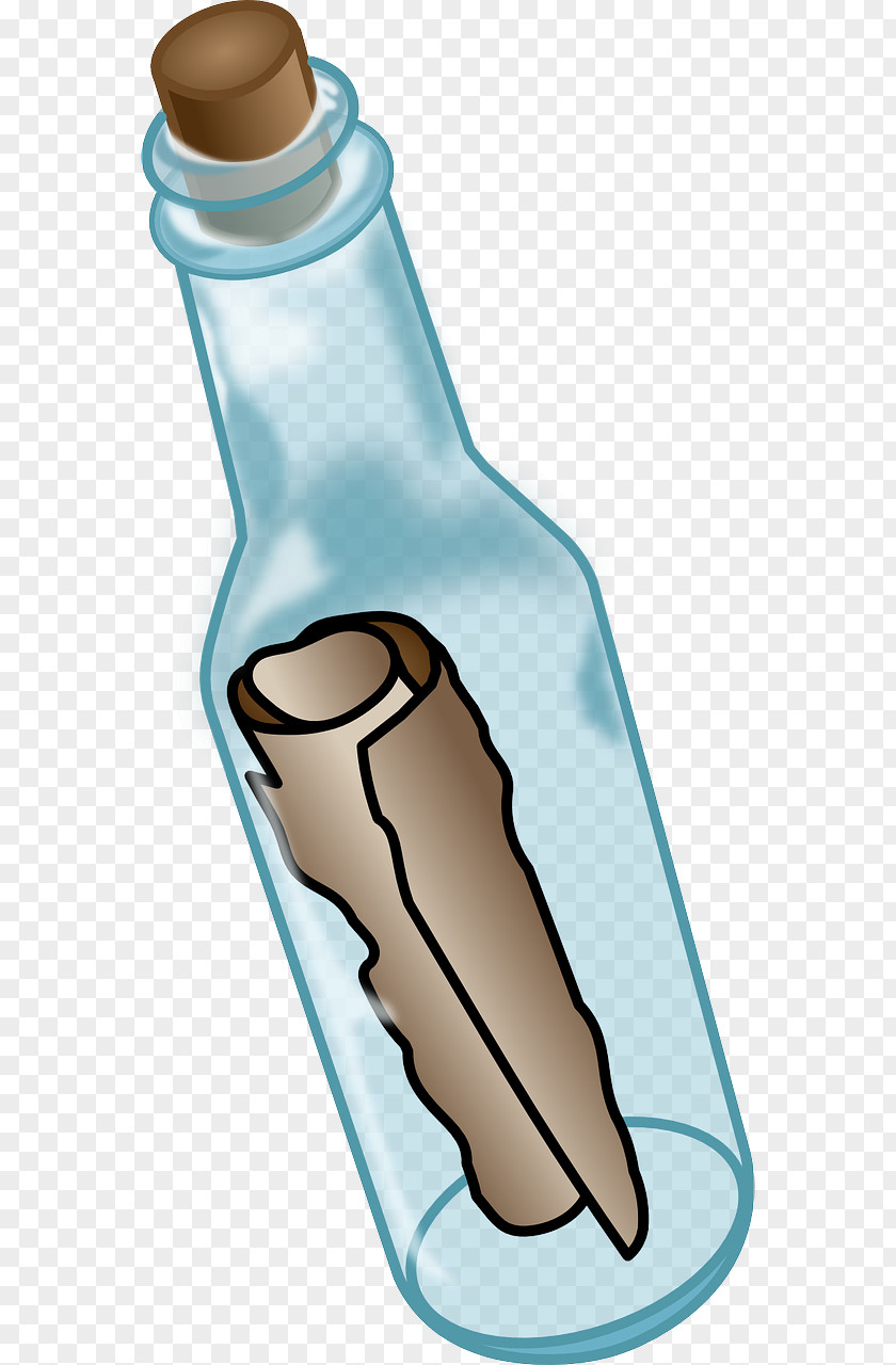 Botella De Agua Message In A Bottle Clip Art PNG