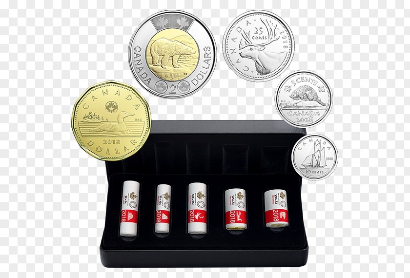 Canada Royal Canadian Mint Coin Loonie PNG