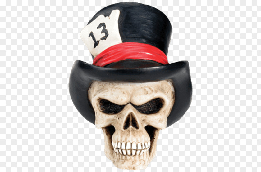 Skull Top Hat Cap Leather PNG