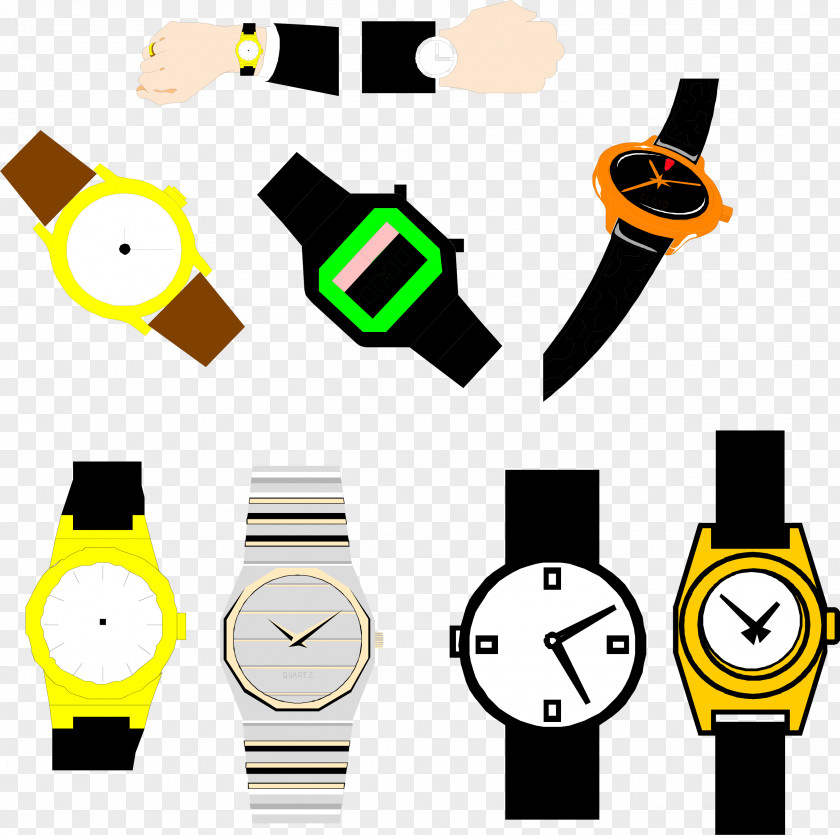 Vector Variety Of Electronic Watches Mechanical Watch Clip Art PNG